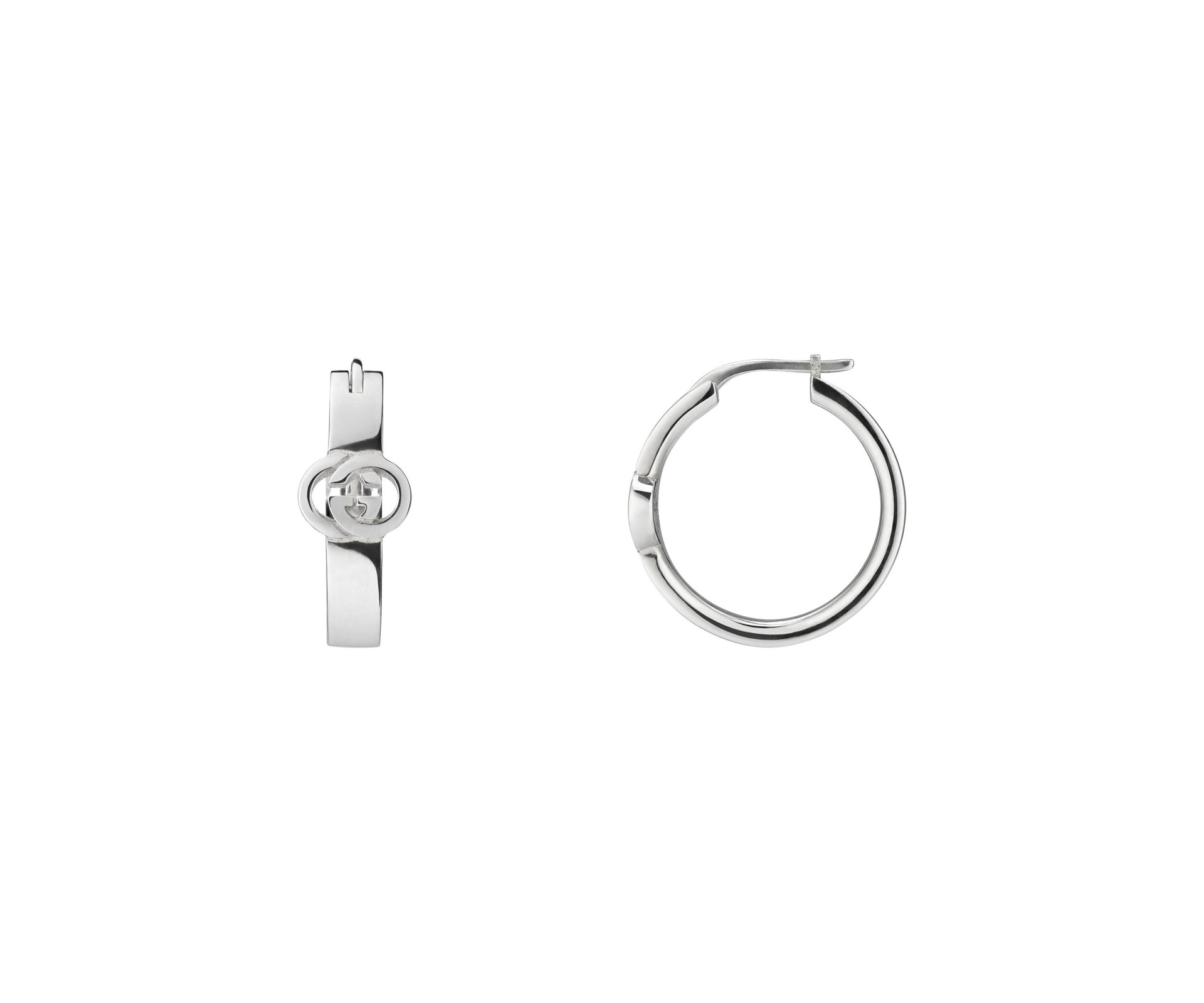 ORECCHINI A CERCHIO GUCCI INTERLOCKING