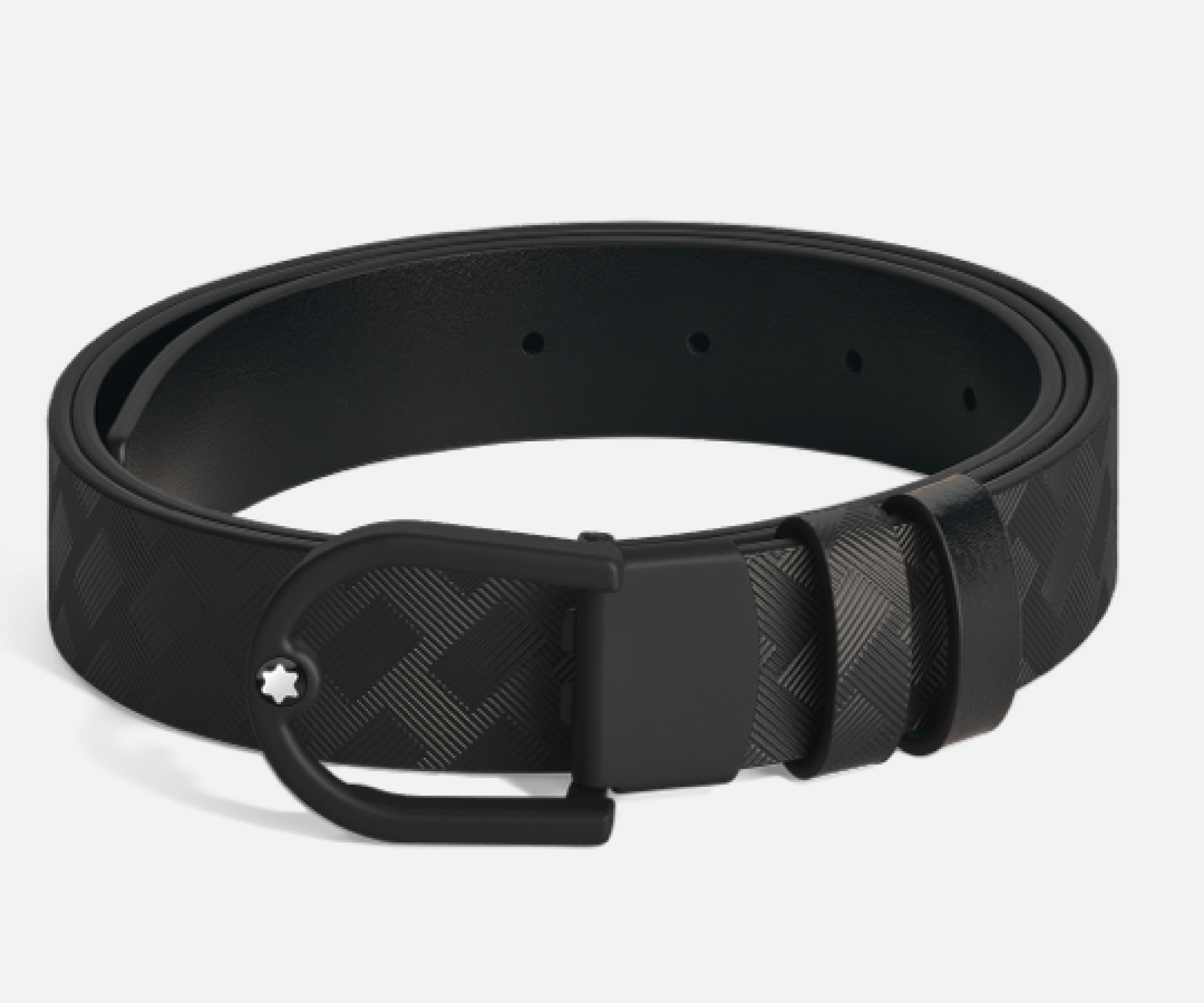 CINTURA REVERSIBILE 30 MM IN PELLE NERA/NERA