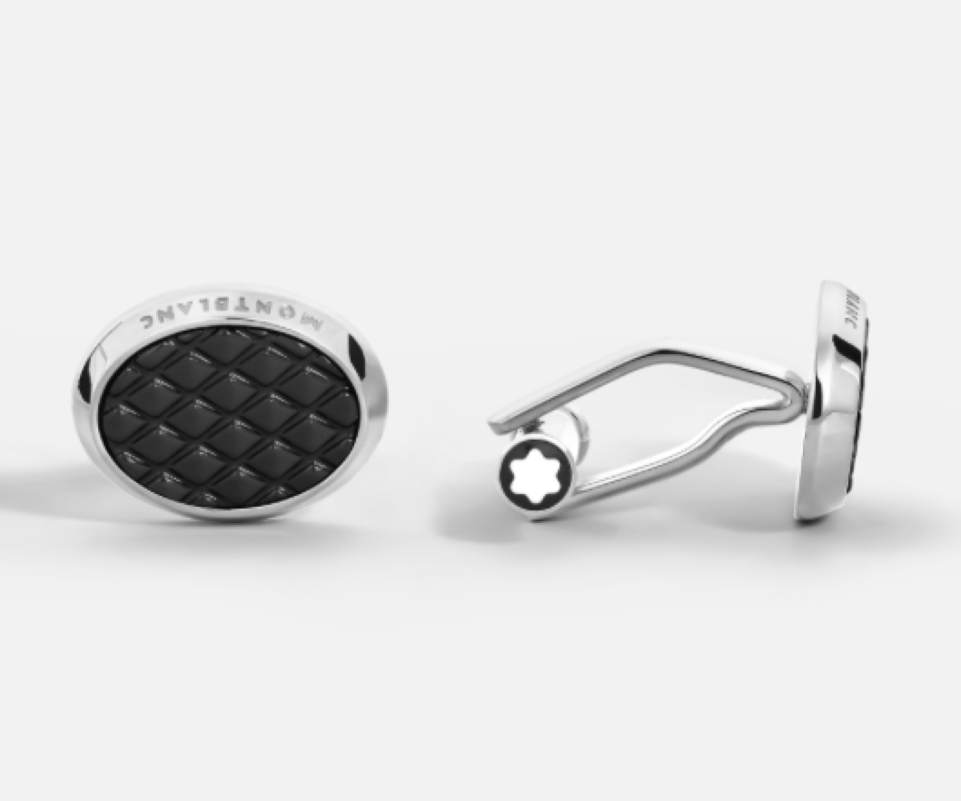 GEMELLI OVALI MEISTERSTÜCK  CON MOTIVO GEOMETRICO